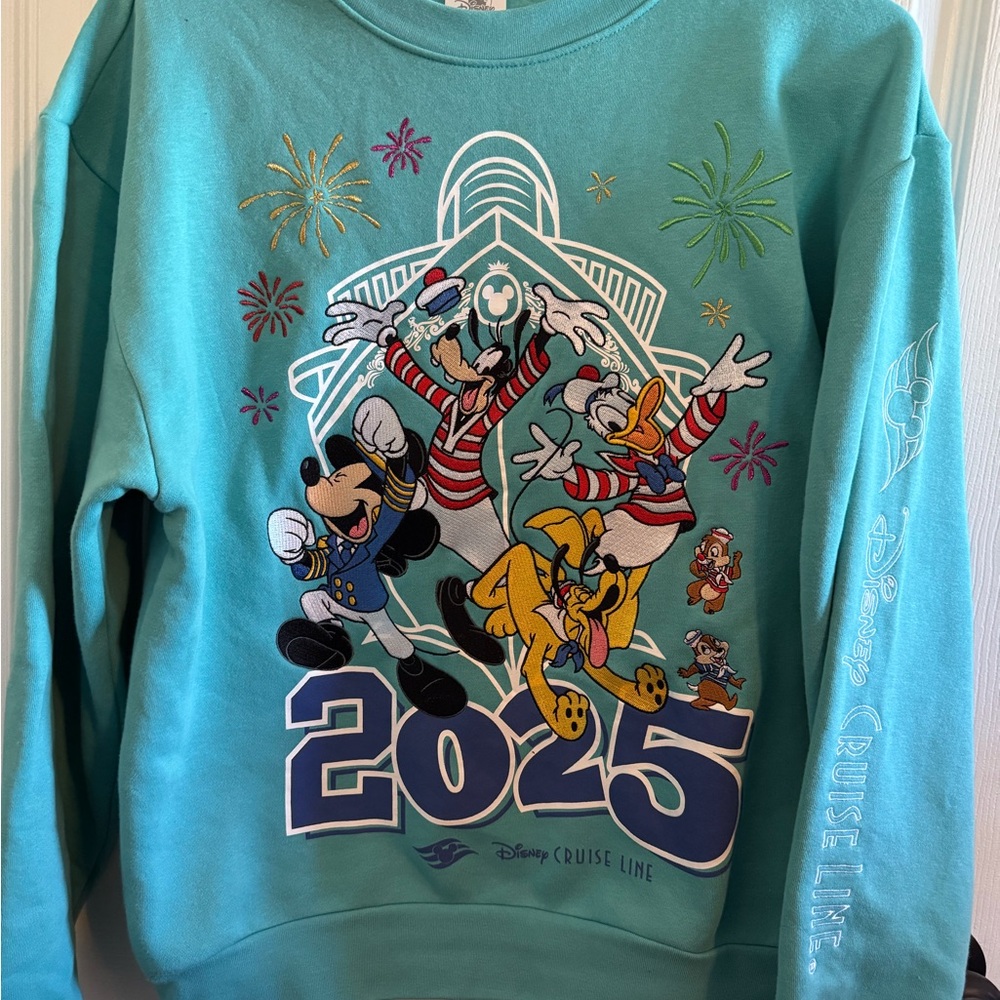 Disney Cruise Line 2025 Teal Sweatshirt